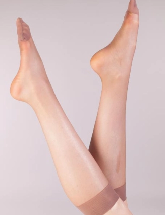 2 paar Kniekousjes 15 den lycra 403