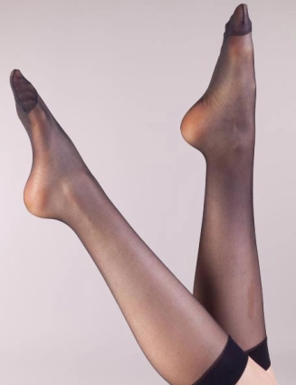 2 paar Kniekousjes 15 den lycra 403