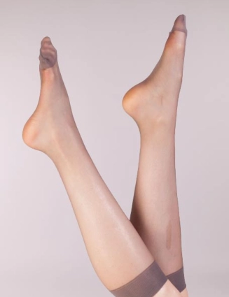 2 paar Kniekousjes 15 den lycra 403