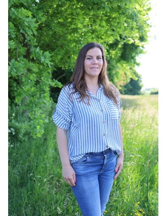 Gestreepte blouse 55066