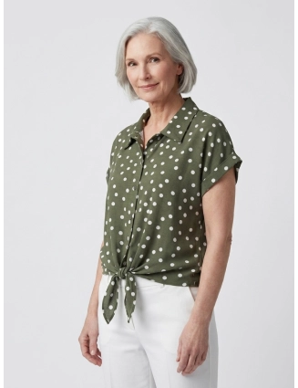 Blouse met knooplint 2445 Dot