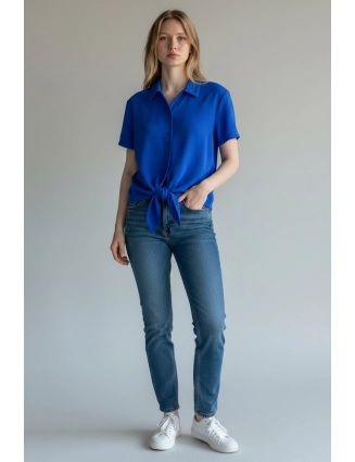 Blouse met knooplint 2445 Uni
